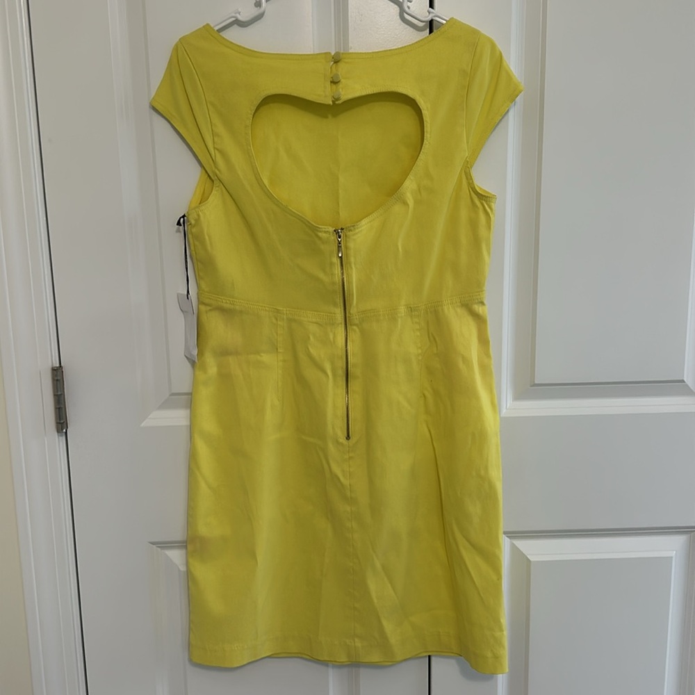 Betsy Johnson yellow heart dress 10 - Picture 2 of 4